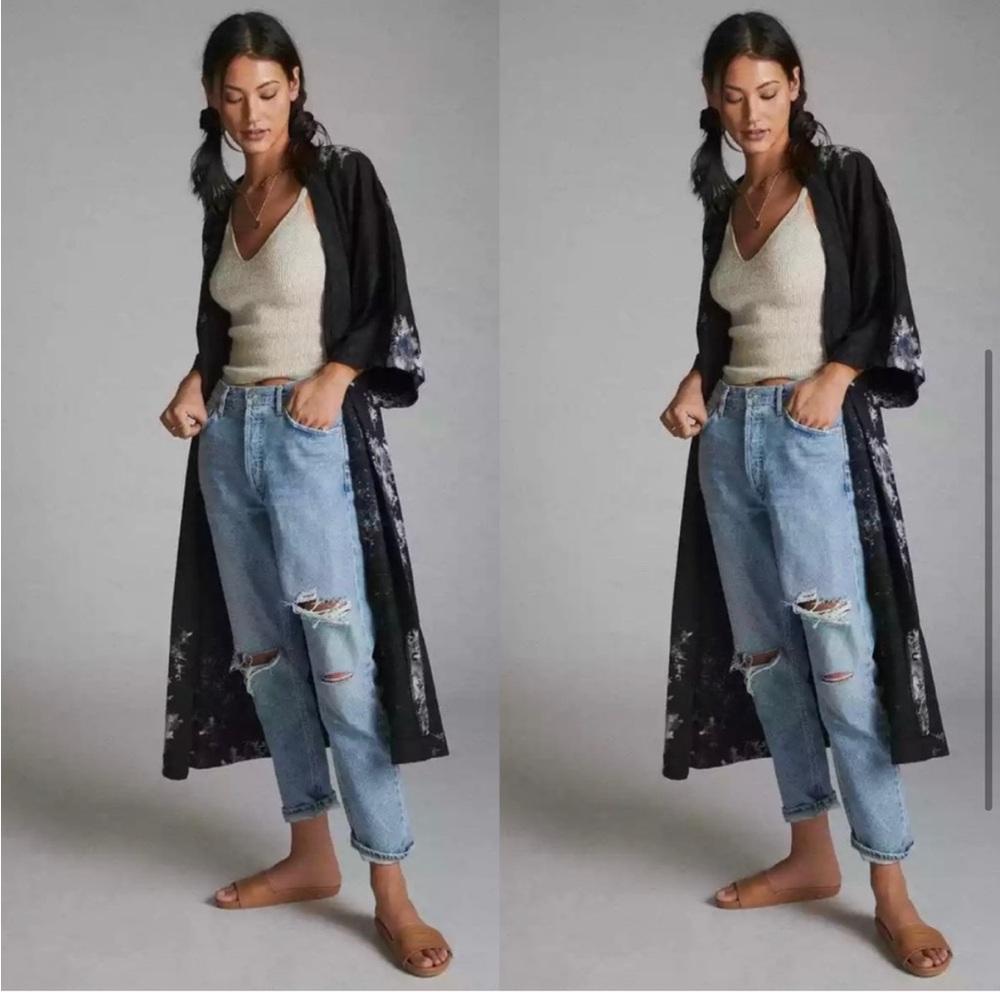 Anthropologie Bel Kazan Tie Dye Duster